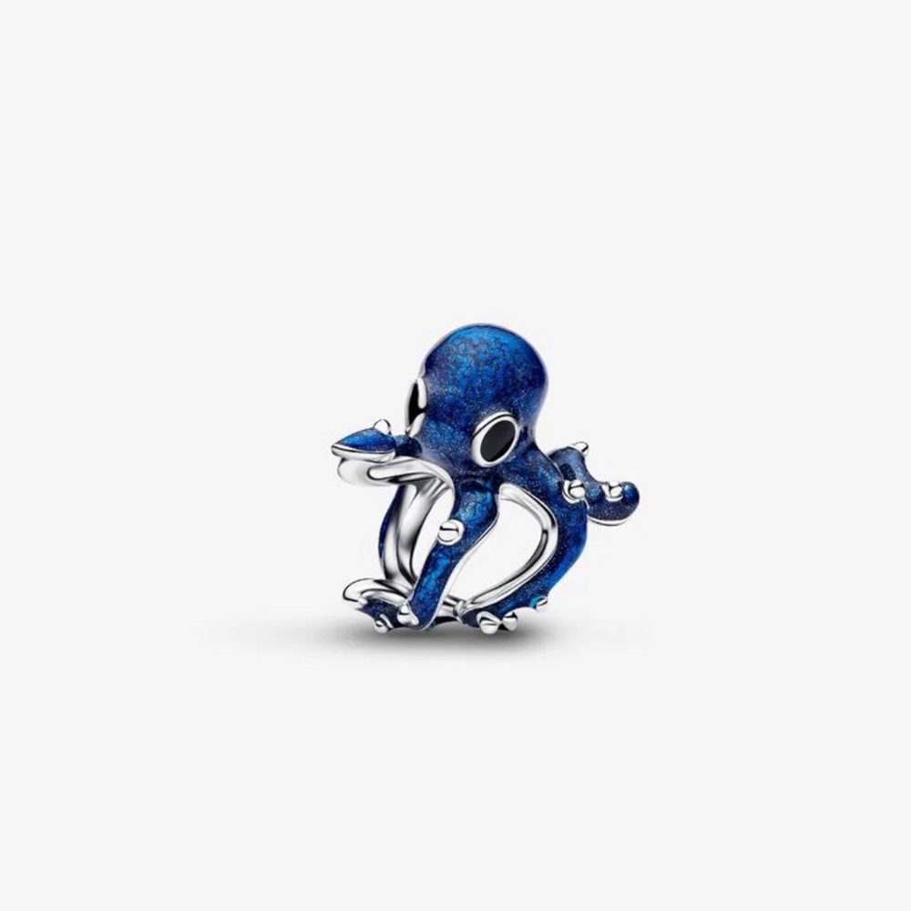 Authentic Pandora Blue Octopus Charm